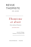 Revue Thomiste 2025, no 02